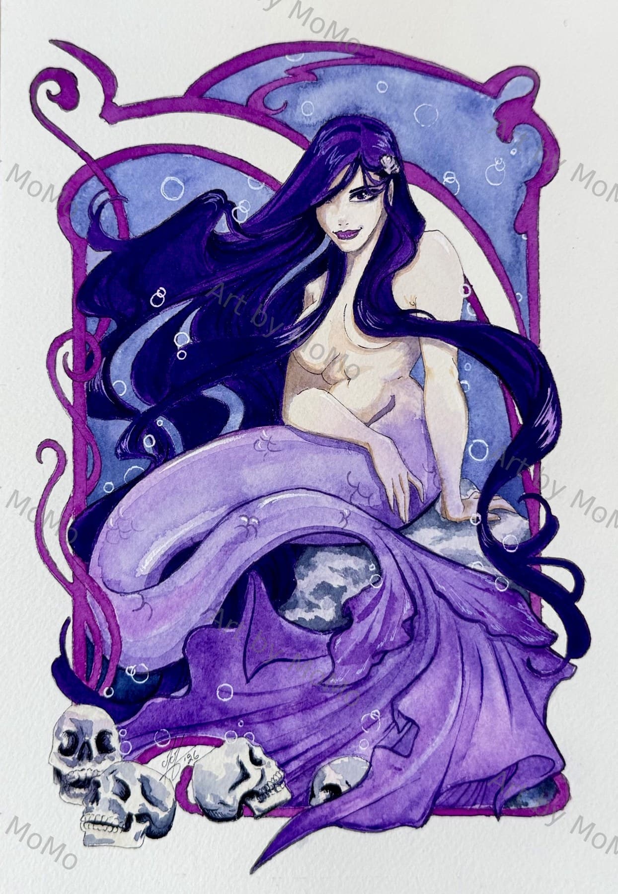 Watercolor Mermaid 5